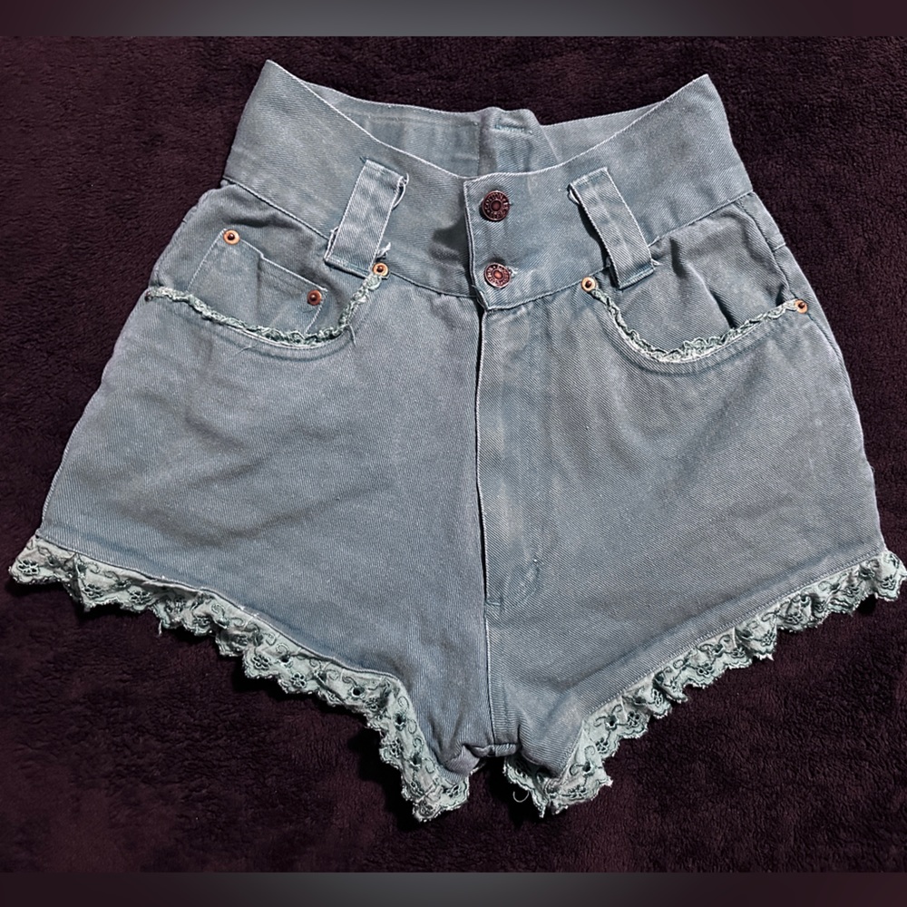 Cotton Express vintage lace trim shorts